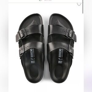 New NIB Birkenstock Arizona Eva sandals black 8-8.5 or 39